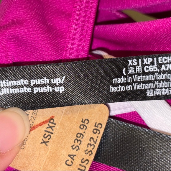 PINK Victoria's Secret Pink and White Sports Bra - Picture 10 of 10